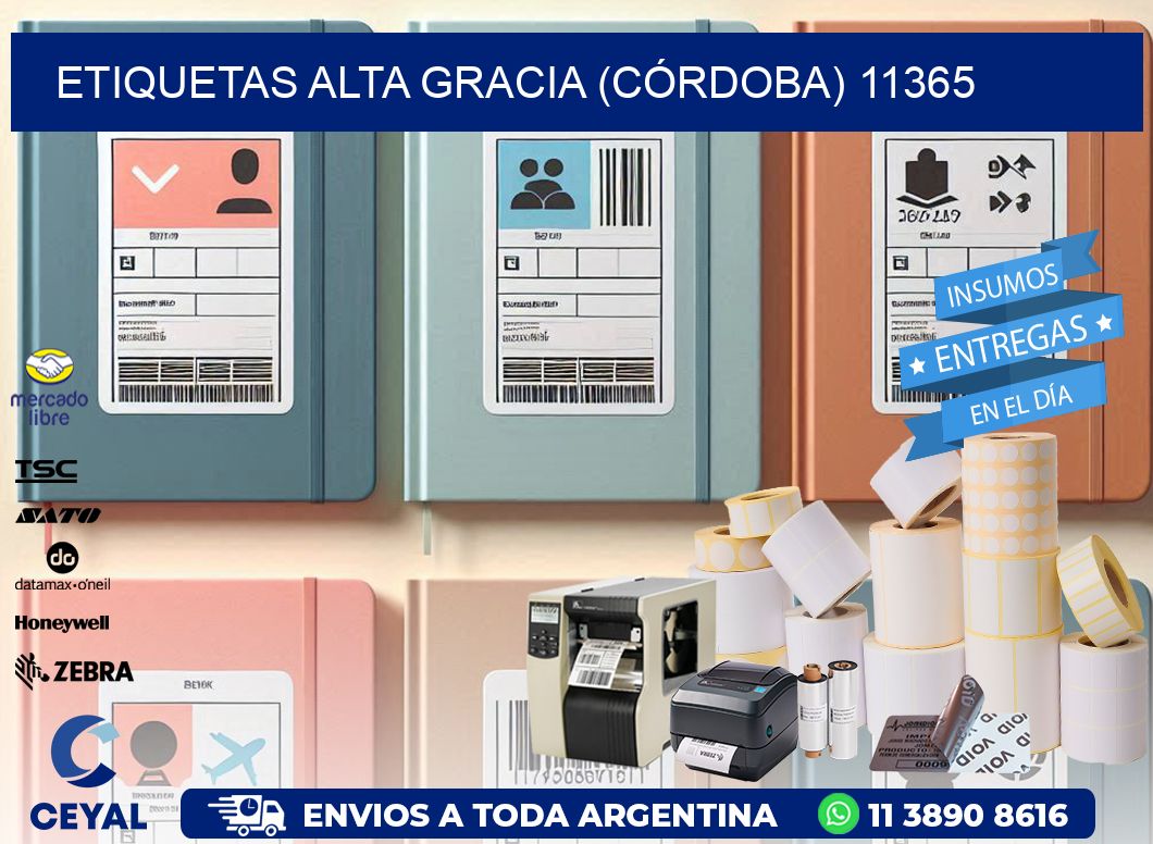 ETIQUETAS ALTA GRACIA (CÓRDOBA) 11365