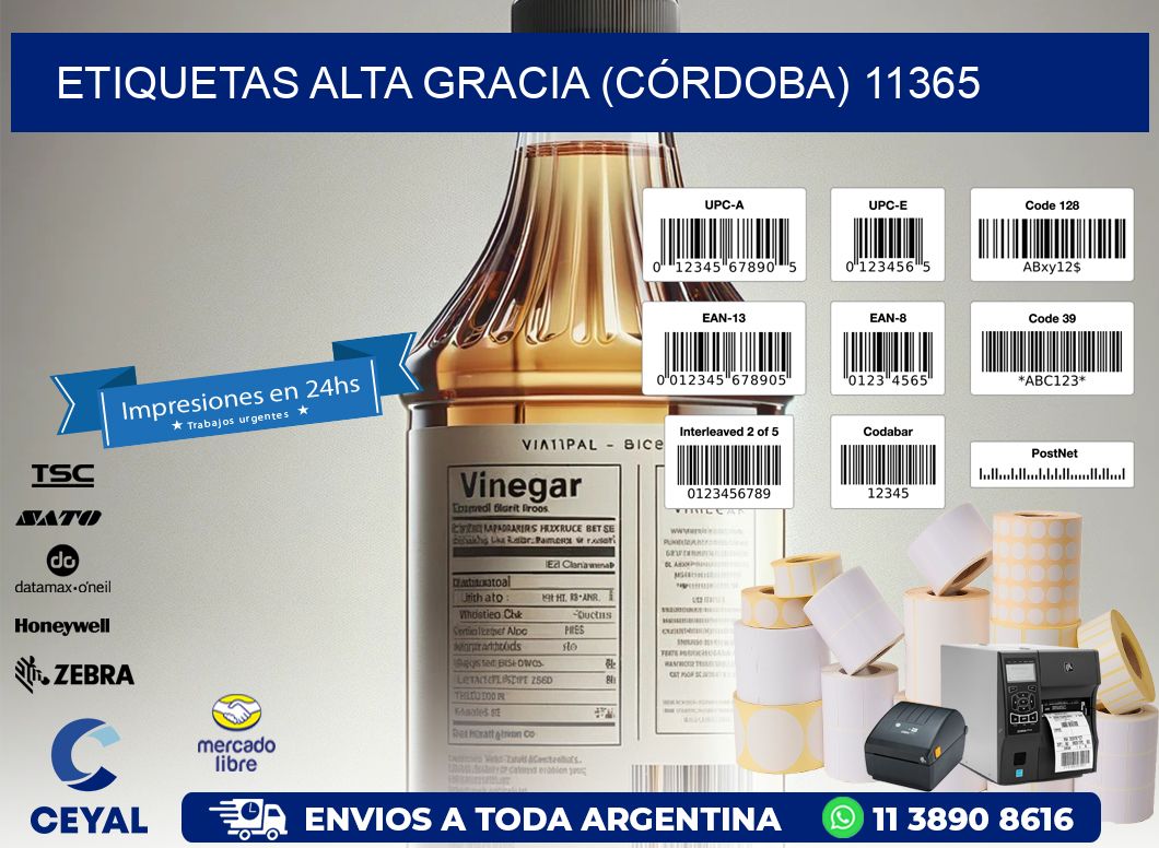 ETIQUETAS ALTA GRACIA (CÓRDOBA) 11365