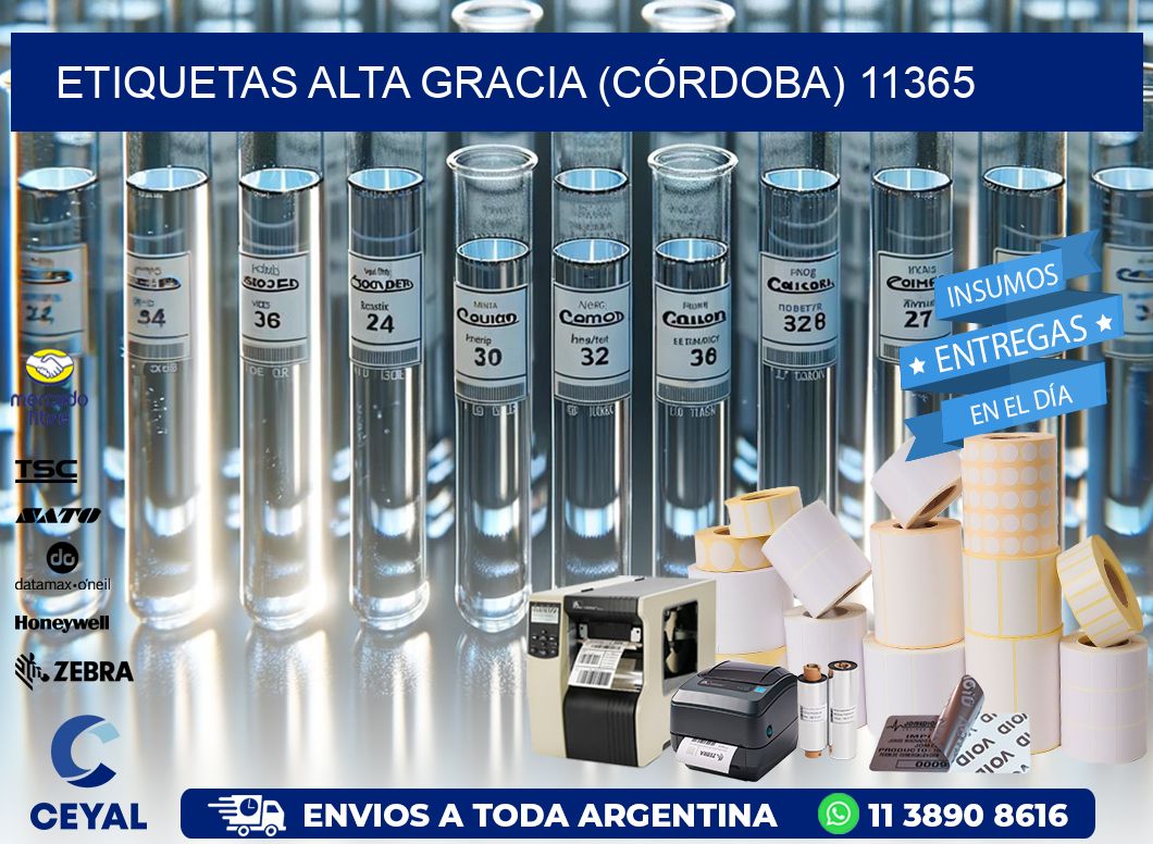 ETIQUETAS ALTA GRACIA (CÓRDOBA) 11365