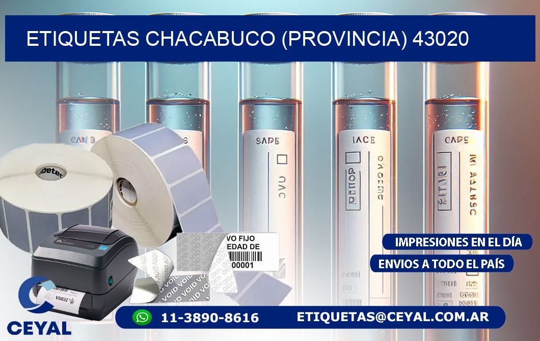 ETIQUETAS CHACABUCO (PROVINCIA) 43020