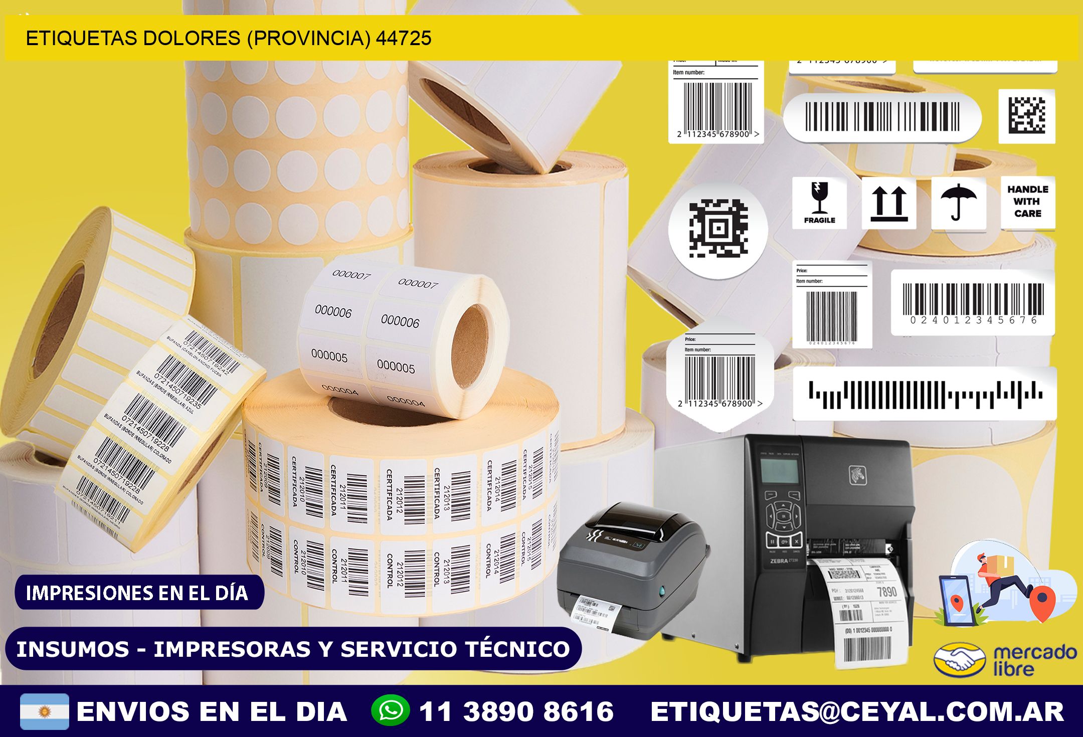 ETIQUETAS DOLORES (PROVINCIA) 44725