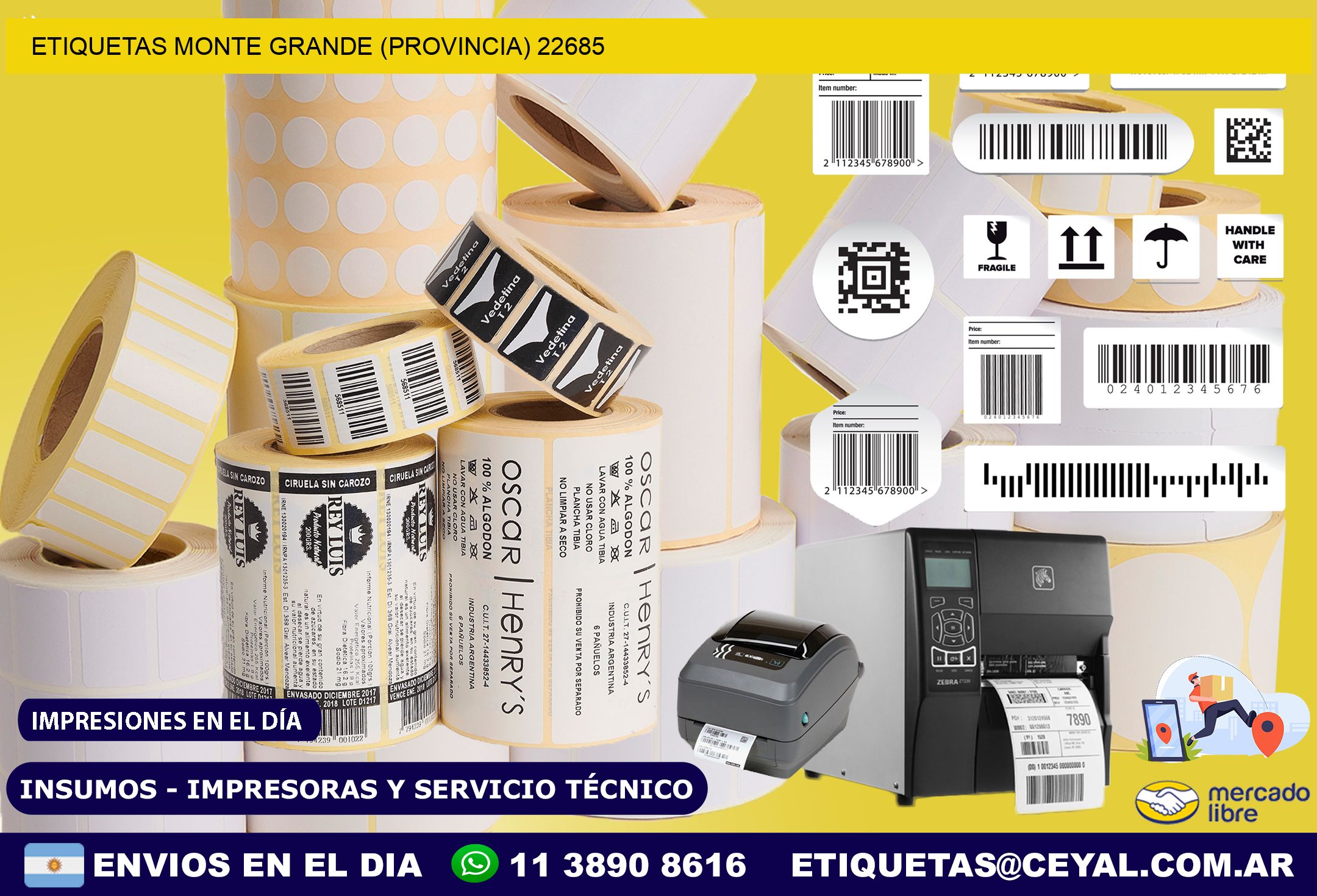 ETIQUETAS MONTE GRANDE (PROVINCIA) 22685