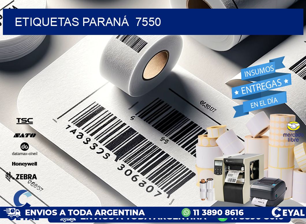 ETIQUETAS PARANÁ  7550