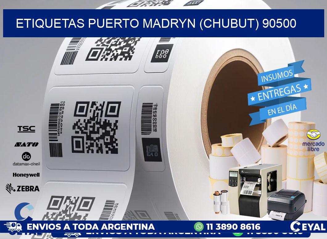 ETIQUETAS PUERTO MADRYN (CHUBUT) 90500