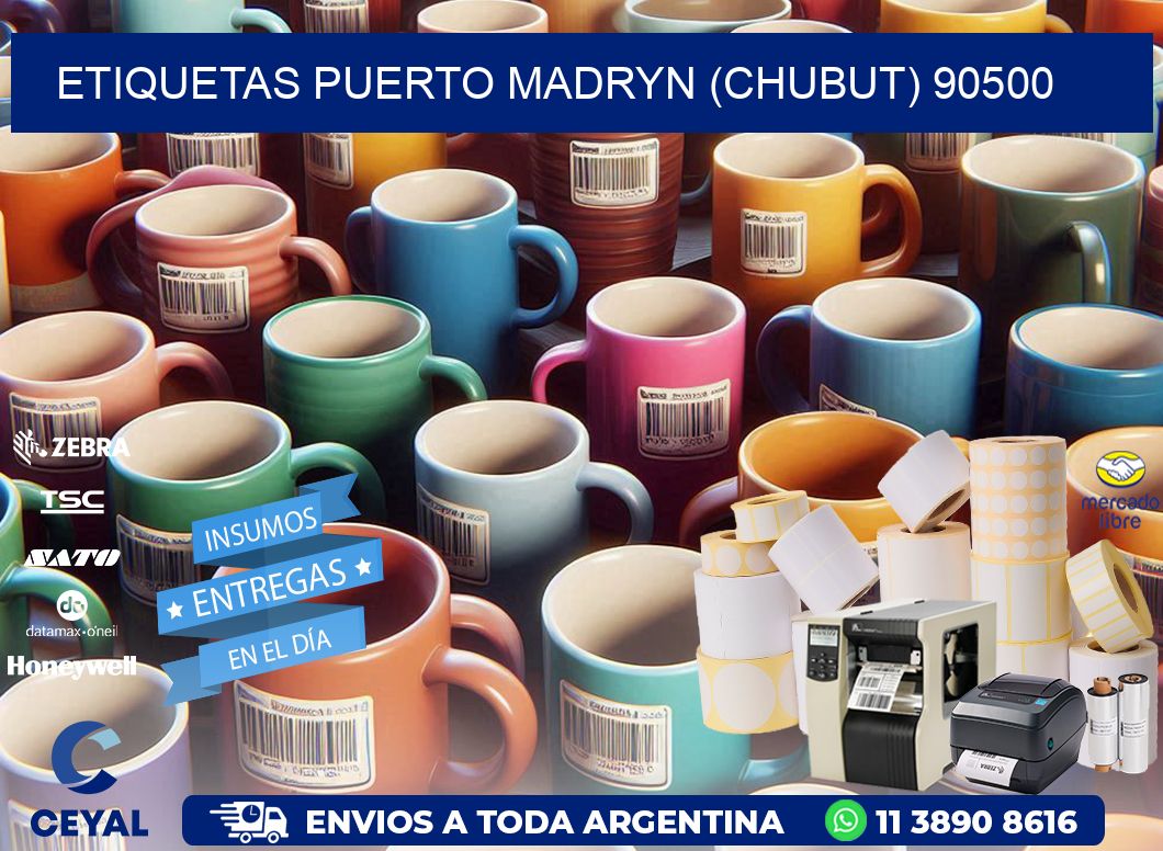 ETIQUETAS PUERTO MADRYN (CHUBUT) 90500