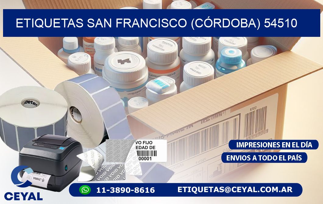 ETIQUETAS SAN FRANCISCO (CÓRDOBA) 54510