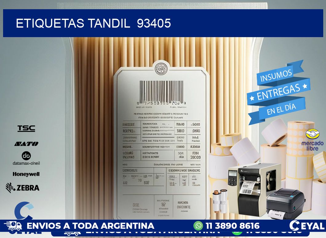 ETIQUETAS TANDIL  93405