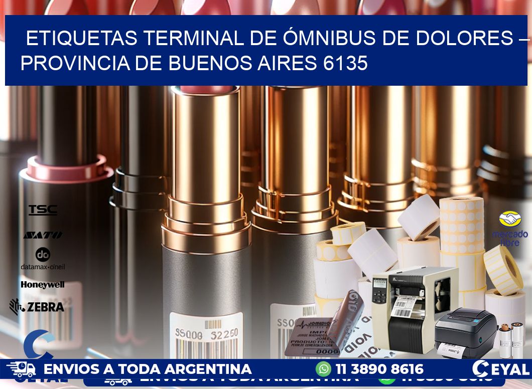 ETIQUETAS TERMINAL DE ÓMNIBUS DE DOLORES – PROVINCIA DE BUENOS AIRES 6135