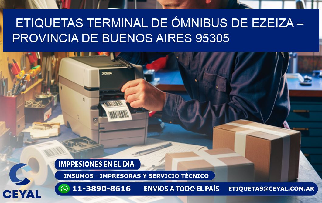 ETIQUETAS TERMINAL DE ÓMNIBUS DE EZEIZA – PROVINCIA DE BUENOS AIRES 95305