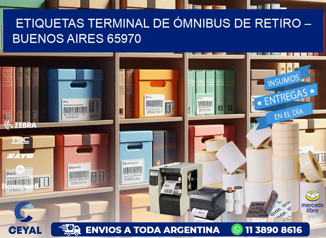 ETIQUETAS TERMINAL DE ÓMNIBUS DE RETIRO – BUENOS AIRES 65970