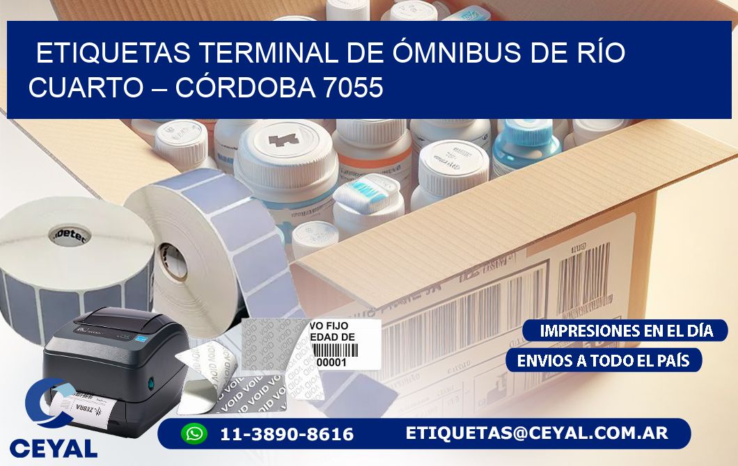 ETIQUETAS TERMINAL DE ÓMNIBUS DE RÍO CUARTO – CÓRDOBA 7055