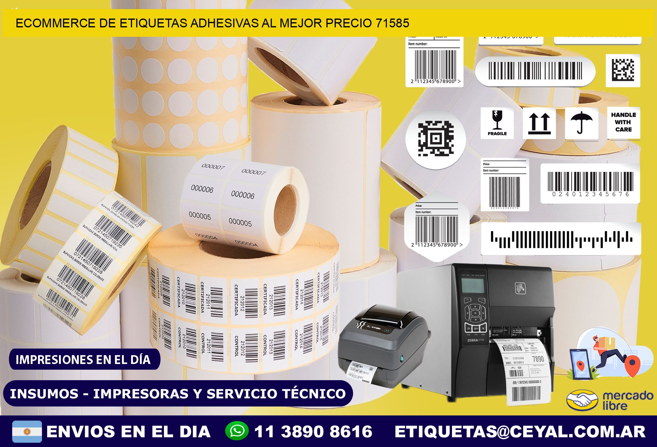 Ecommerce de Etiquetas Adhesivas al Mejor Precio 71585