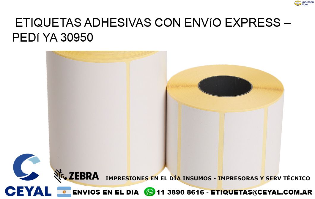 Etiquetas Adhesivas con Envío Express – Pedí Ya 30950