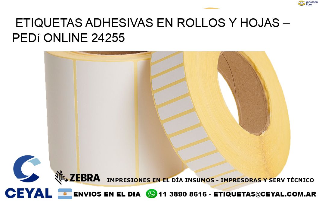 Etiquetas Adhesivas en Rollos y Hojas – Pedí Online 24255