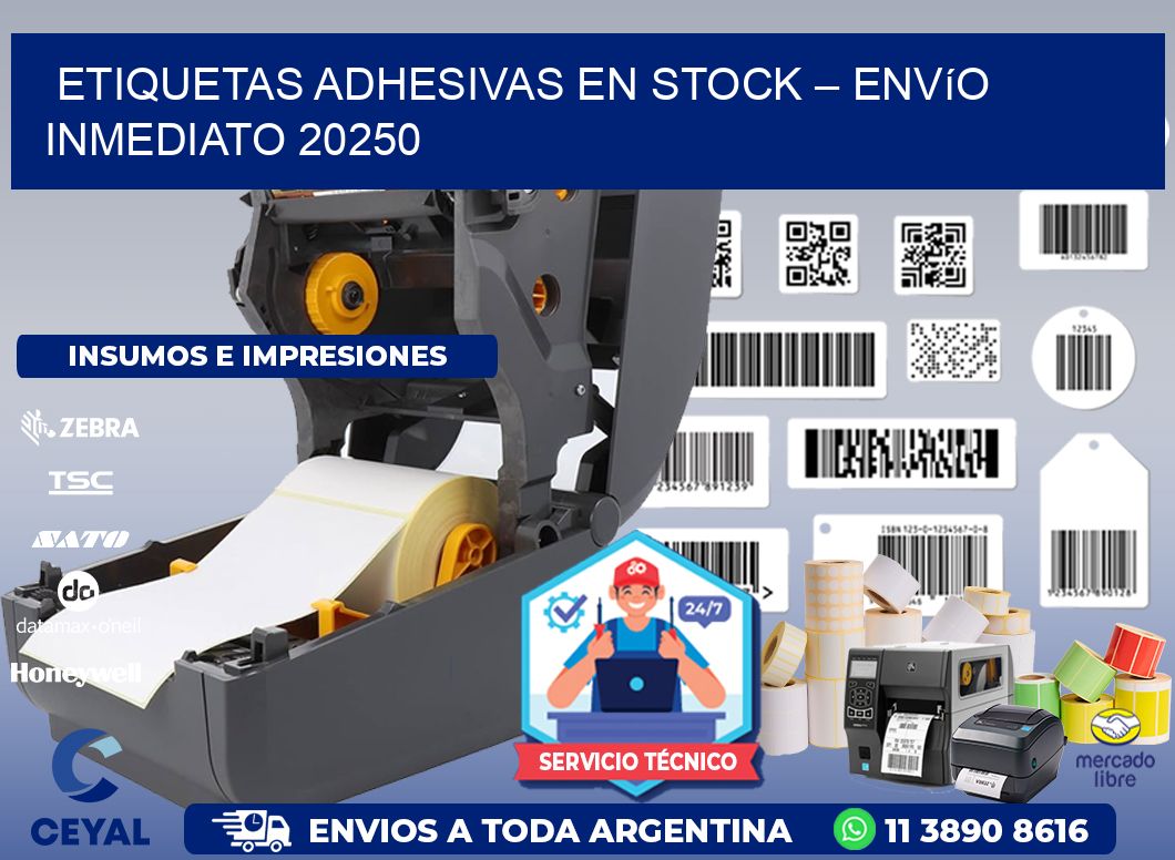 Etiquetas Adhesivas en Stock – Envío Inmediato 20250