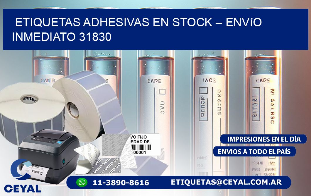 Etiquetas Adhesivas en Stock – Envío Inmediato 31830