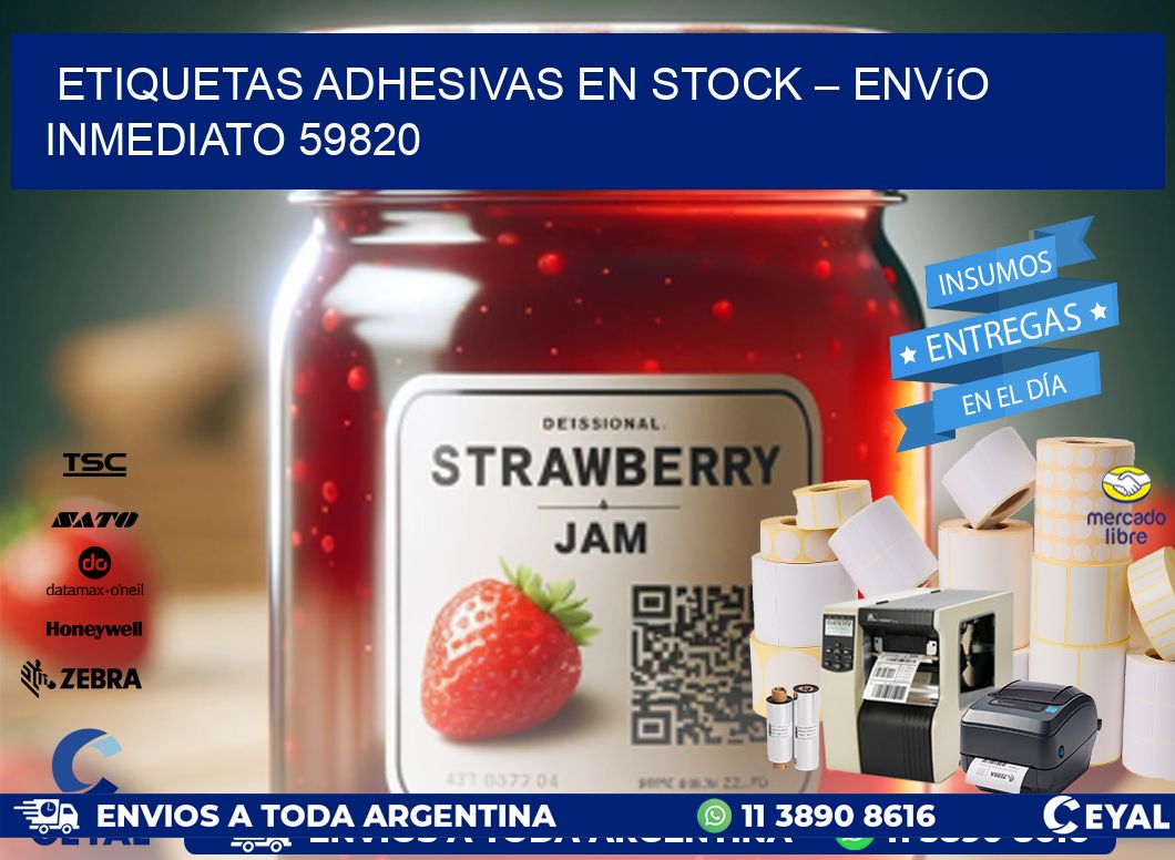 Etiquetas Adhesivas en Stock – Envío Inmediato 59820