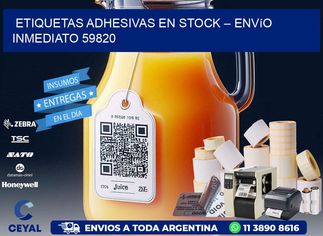 Etiquetas Adhesivas en Stock – Envío Inmediato 59820