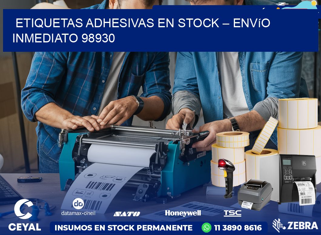 Etiquetas Adhesivas en Stock – Envío Inmediato 98930
