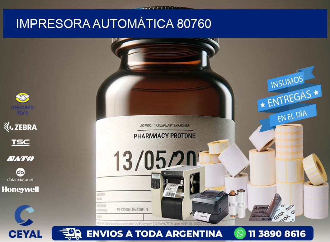 IMPRESORA AUTOMÁTICA 80760