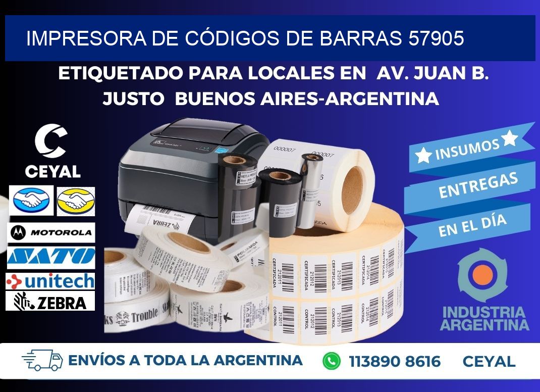 IMPRESORA DE CÓDIGOS DE BARRAS 57905