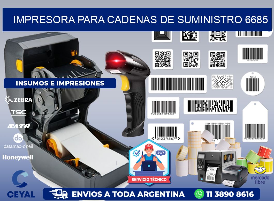 IMPRESORA PARA CADENAS DE SUMINISTRO 6685