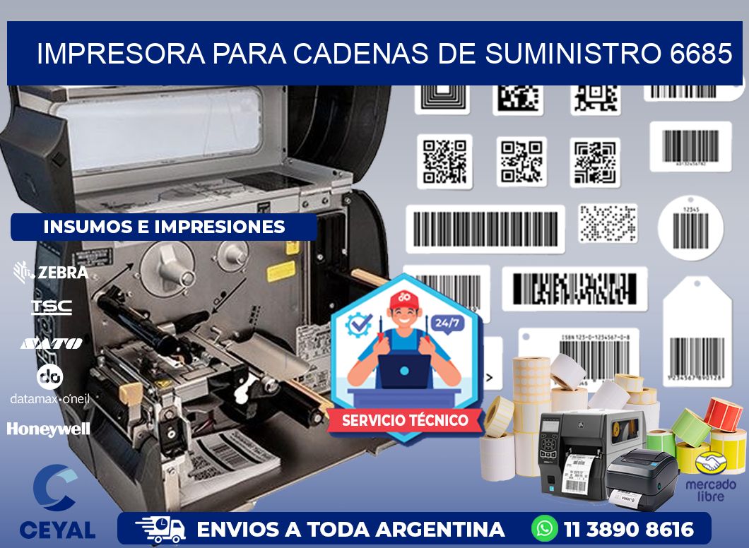 IMPRESORA PARA CADENAS DE SUMINISTRO 6685