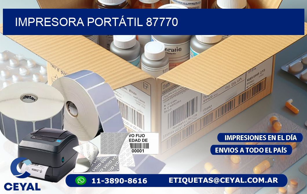 IMPRESORA PORTÁTIL 87770