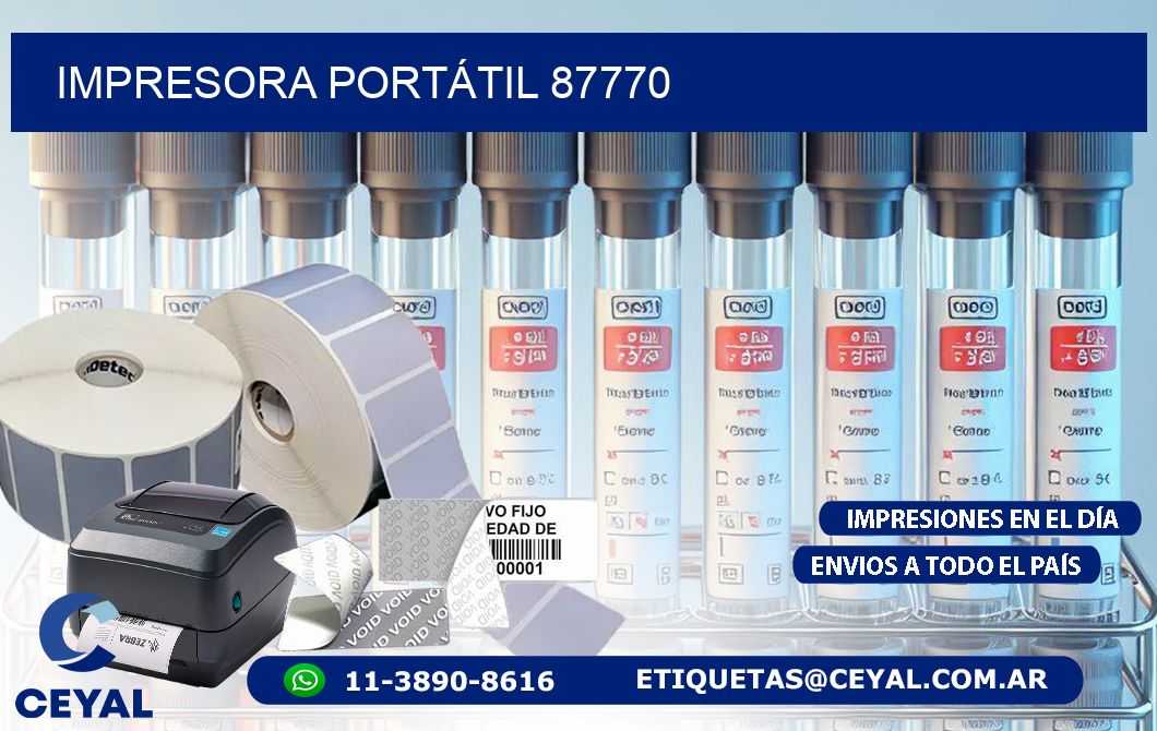 IMPRESORA PORTÁTIL 87770