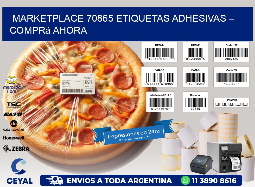 Marketplace 70865 Etiquetas Adhesivas – Comprá Ahora