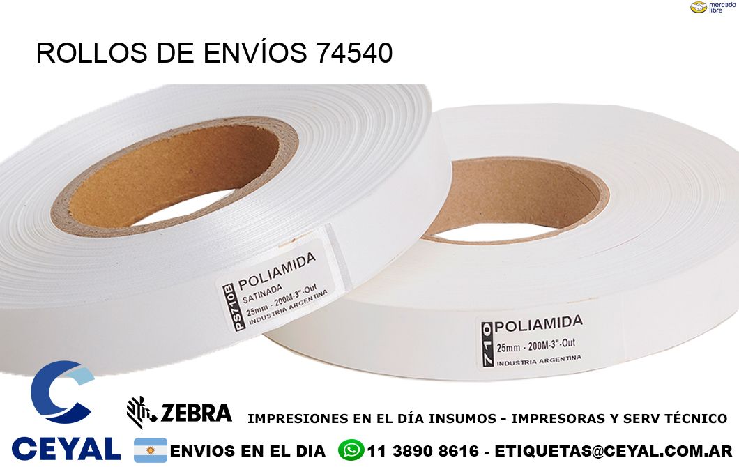 ROLLOS DE ENVÍOS 74540