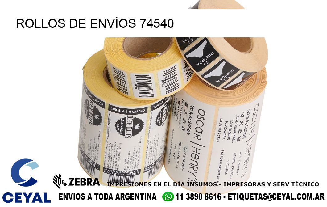 ROLLOS DE ENVÍOS 74540