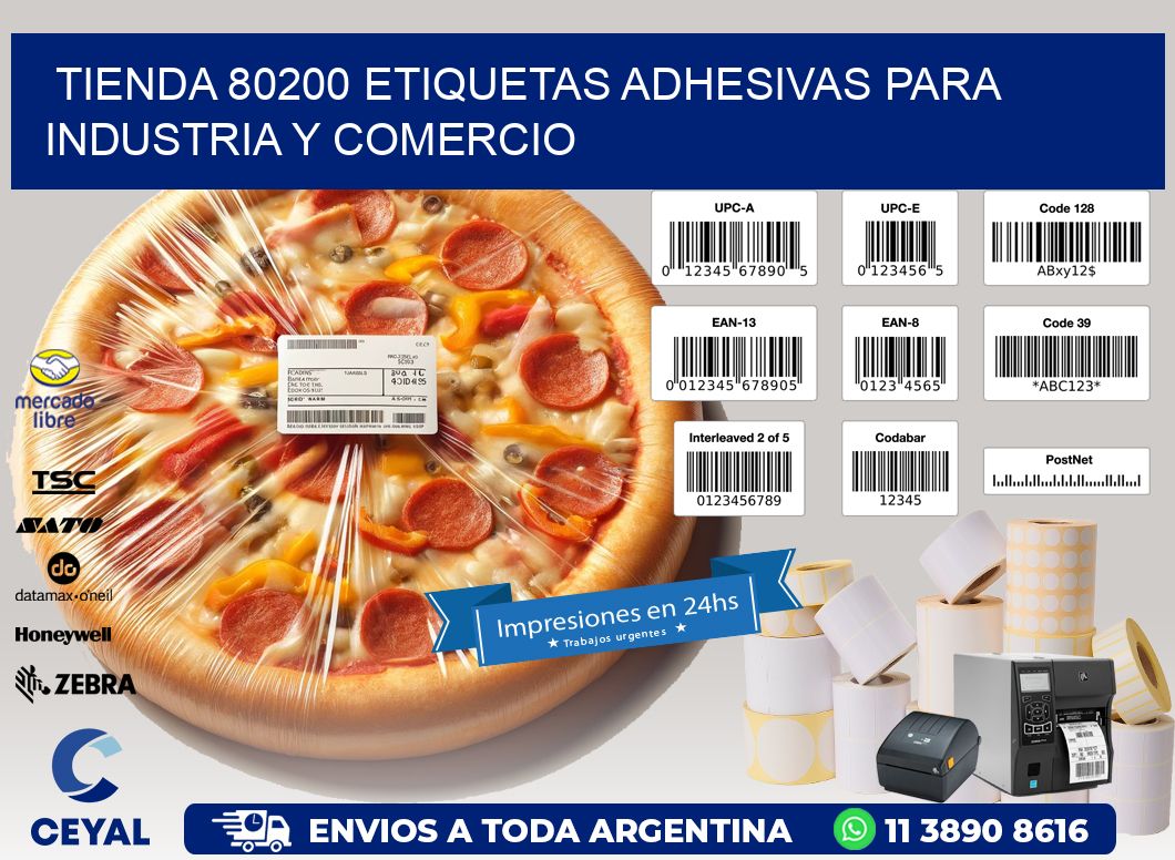 Tienda 80200 Etiquetas Adhesivas para Industria y Comercio