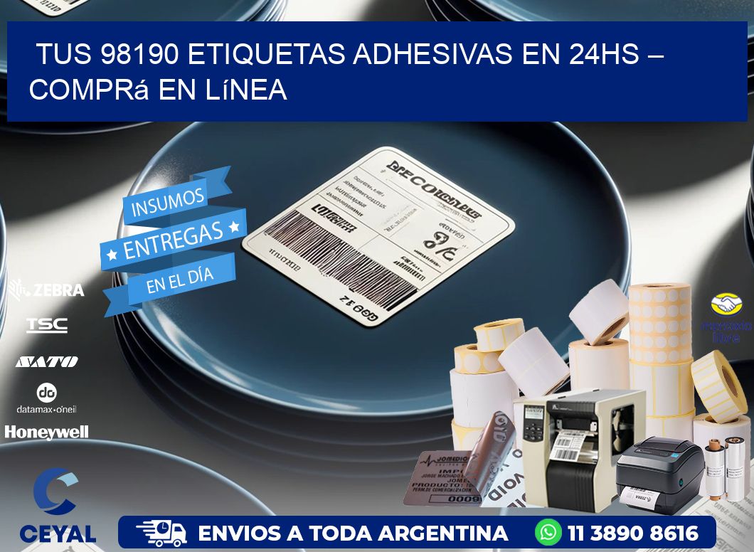 Tus 98190 Etiquetas Adhesivas en 24hs – Comprá en Línea