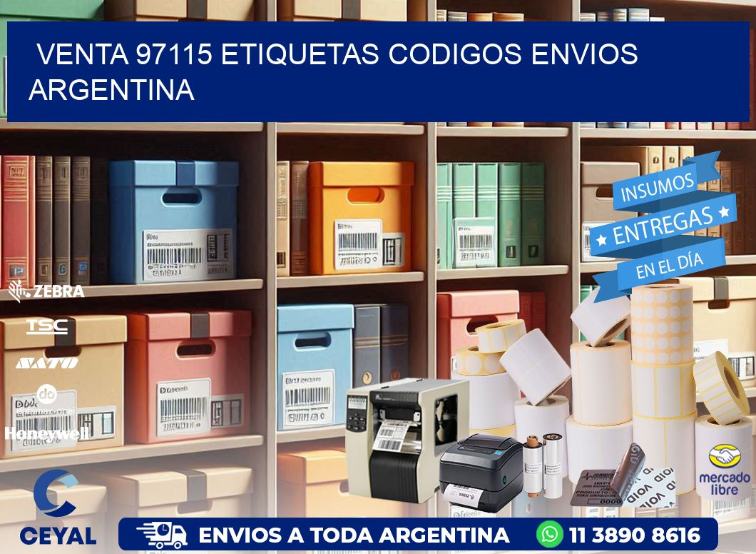 VENTA 97115 ETIQUETAS CODIGOS ENVIOS ARGENTINA
