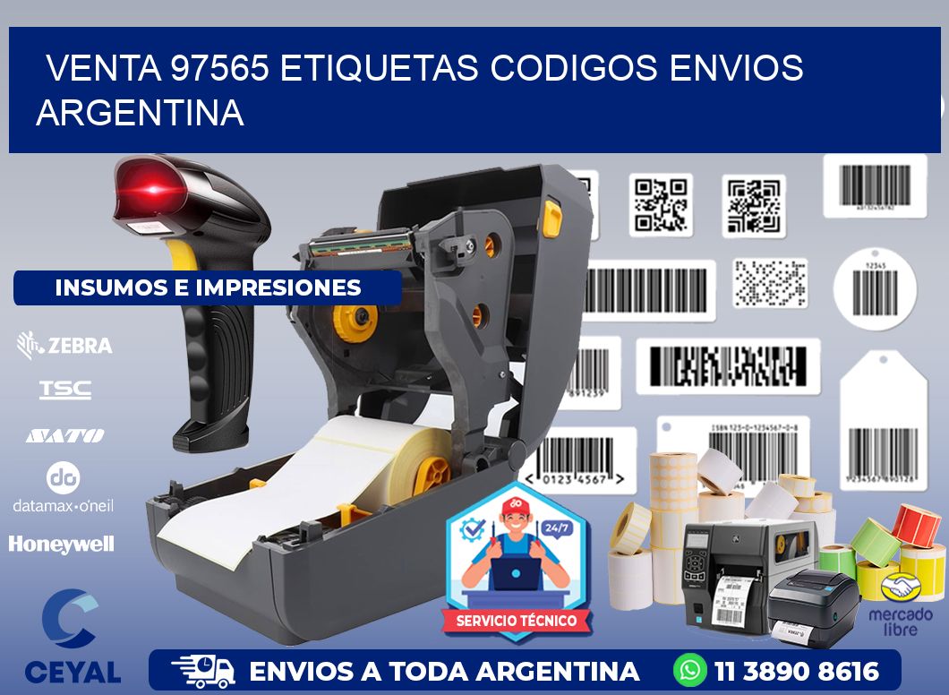 VENTA 97565 ETIQUETAS CODIGOS ENVIOS ARGENTINA