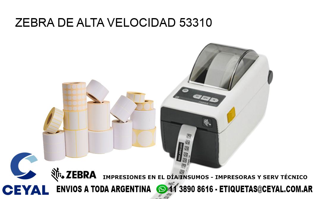 ZEBRA DE ALTA VELOCIDAD 53310
