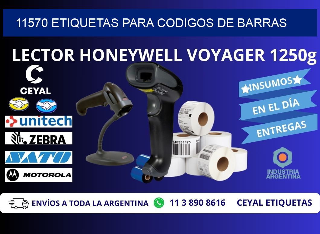 11570 ETIQUETAS PARA CODIGOS DE BARRAS