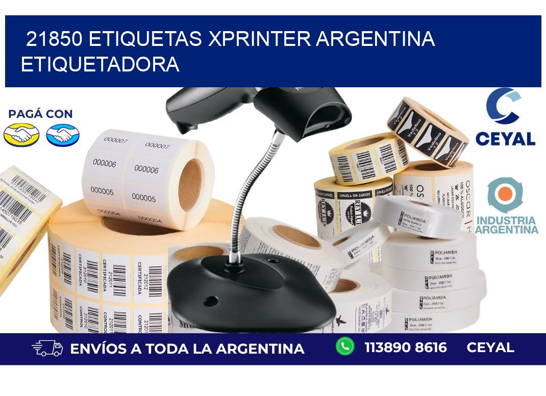 21850 etiquetas xprinter argentina ETIQUETADORA