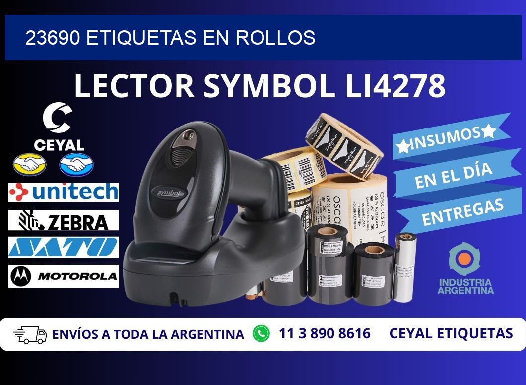 23690 ETIQUETAS EN ROLLOS