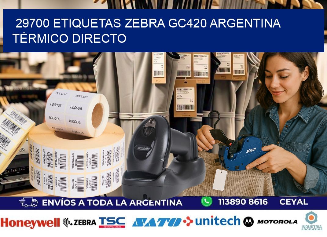 29700 etiquetas zebra gc420 argentina TÉRMICO DIRECTO