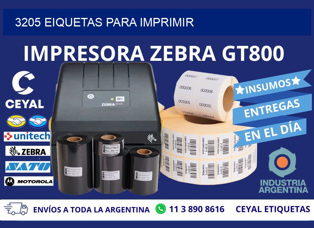 3205 EIQUETAS PARA IMPRIMIR