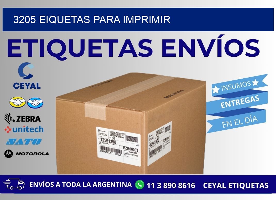 3205 EIQUETAS PARA IMPRIMIR