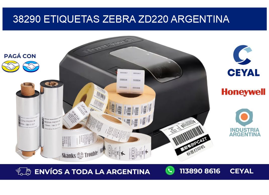 38290 etiquetas zebra zd220 argentina
