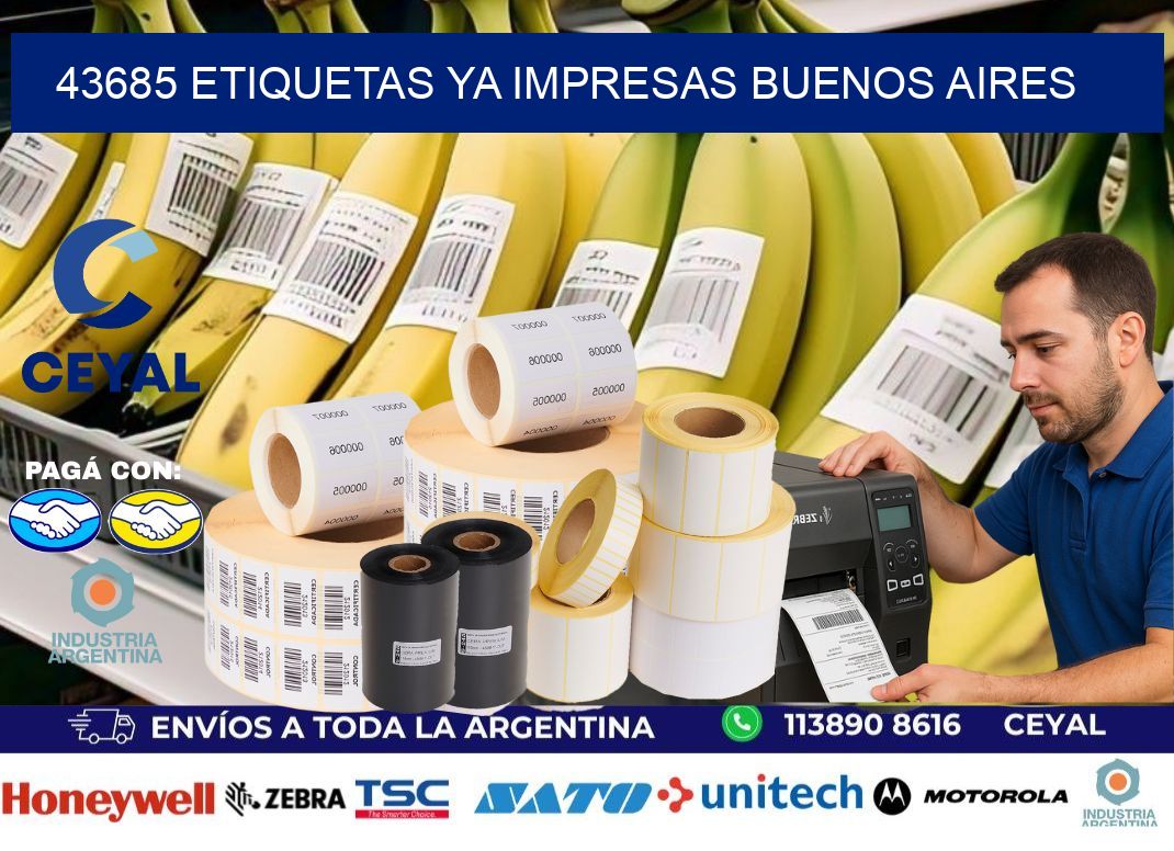 43685 ETIQUETAS YA IMPRESAS BUENOS AIRES