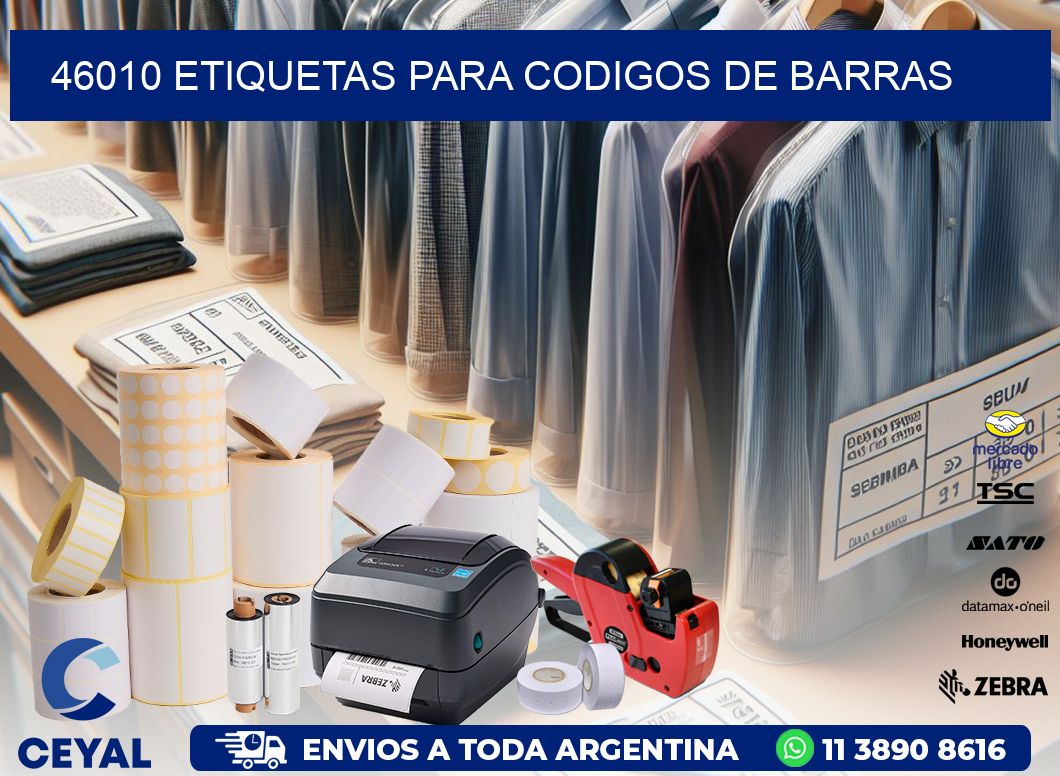 46010 ETIQUETAS PARA CODIGOS DE BARRAS
