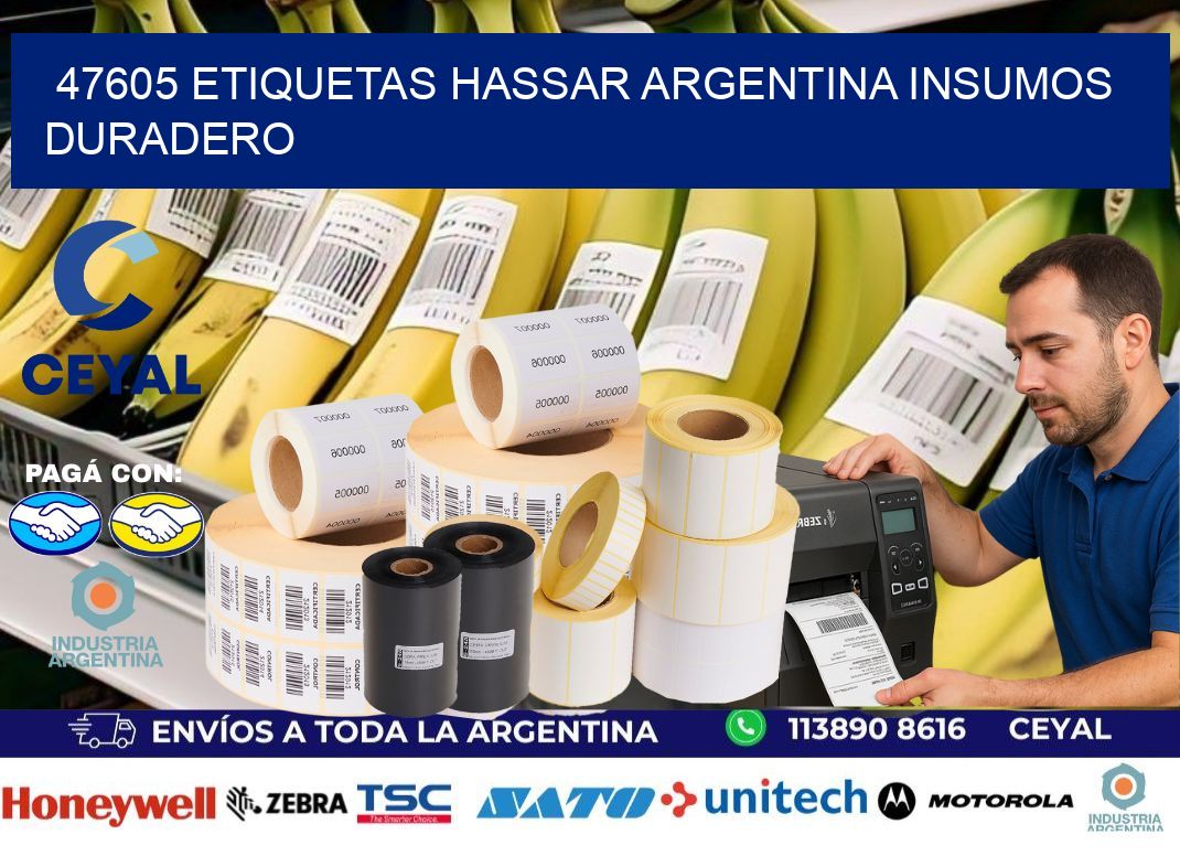 47605 etiquetas hassar argentina INSUMOS DURADERO