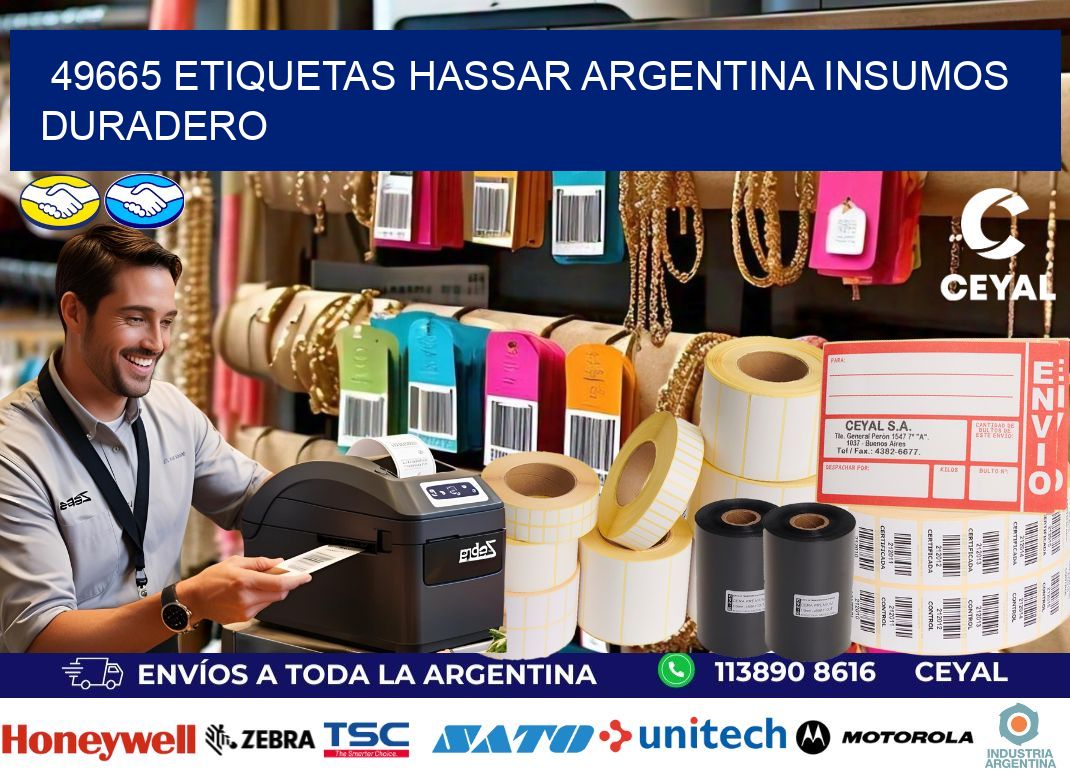 49665 etiquetas hassar argentina INSUMOS DURADERO