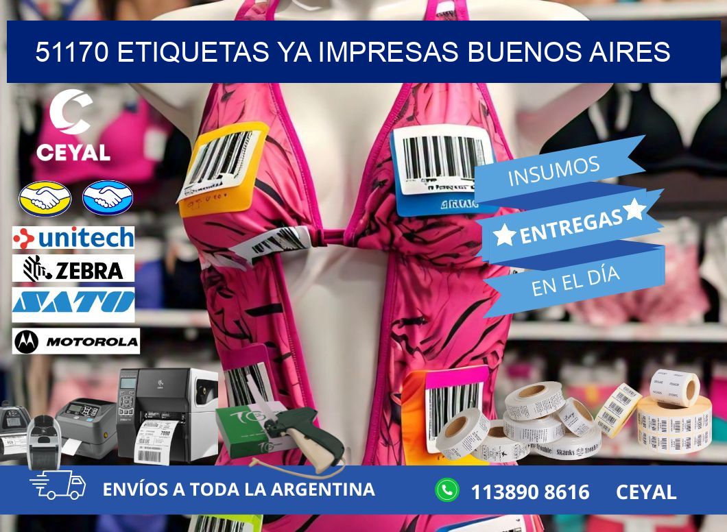 51170 ETIQUETAS YA IMPRESAS BUENOS AIRES