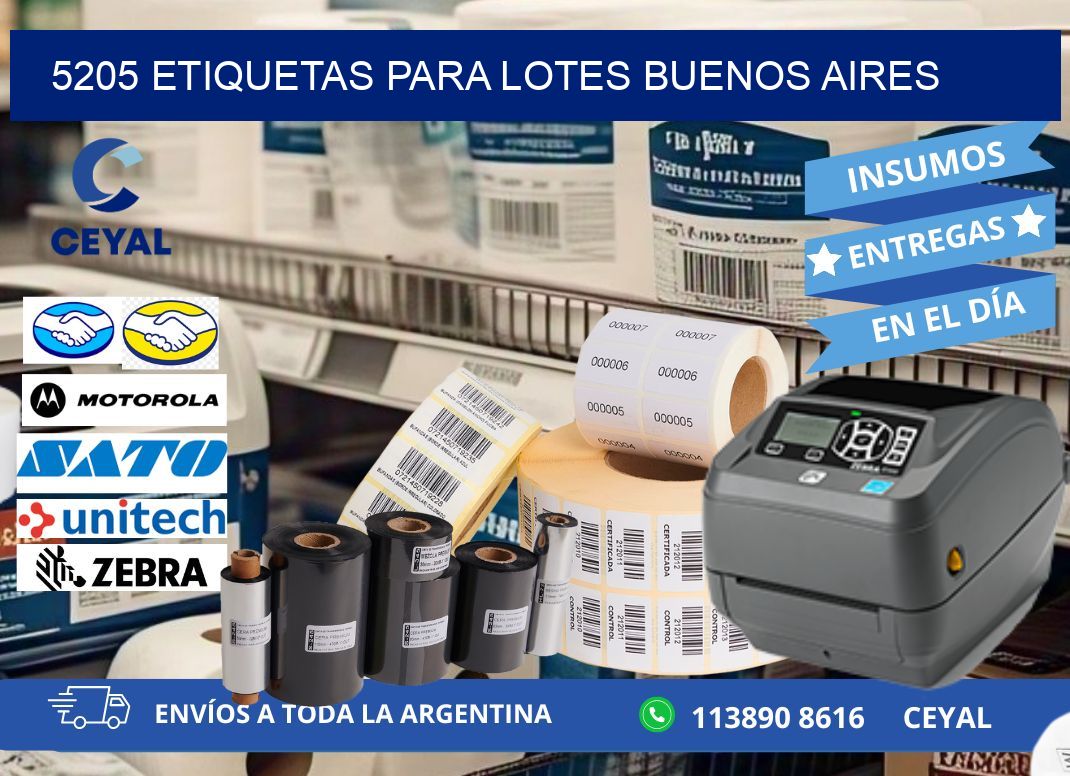 5205 ETIQUETAS PARA LOTES BUENOS AIRES